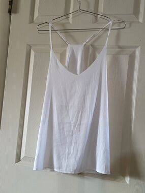 Women’s White Racerback Tank Cami - Lightweight Layering Top